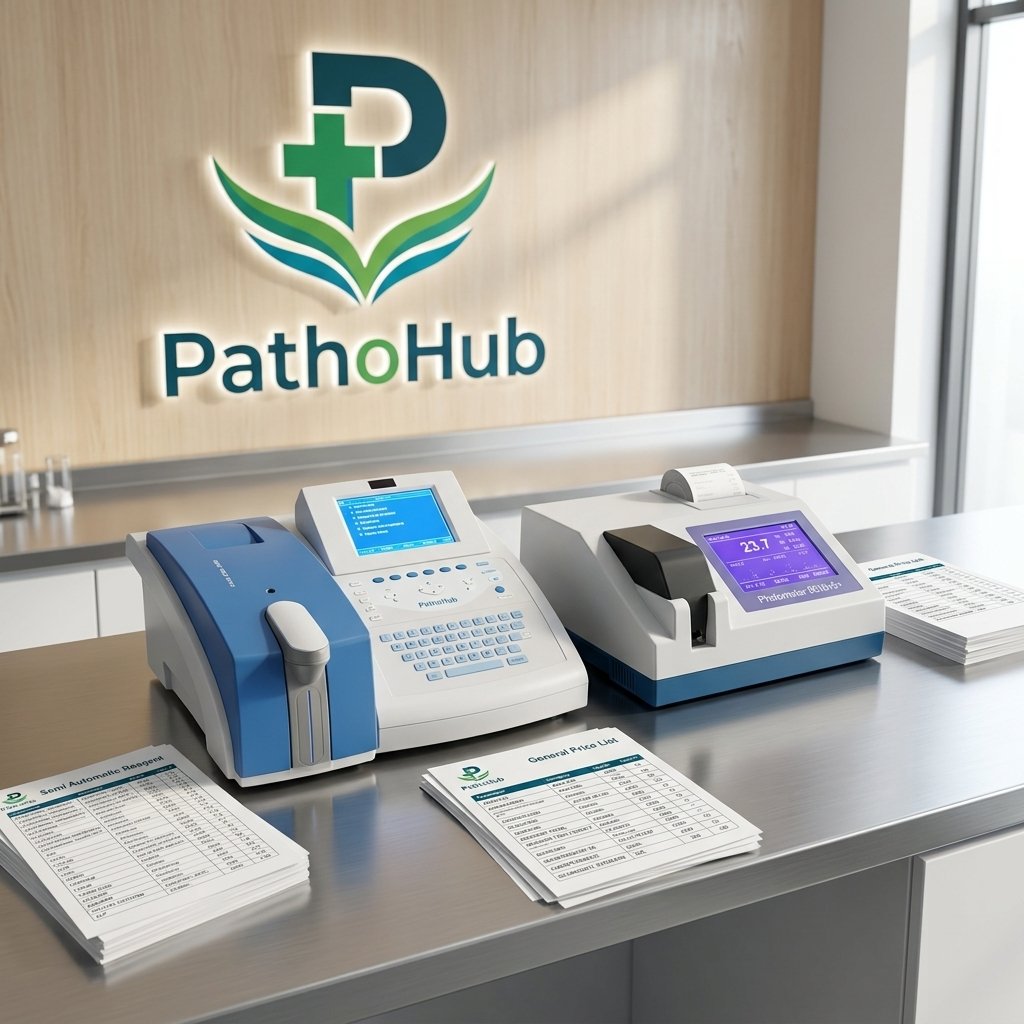 PathoHub showroom with analyzers on display